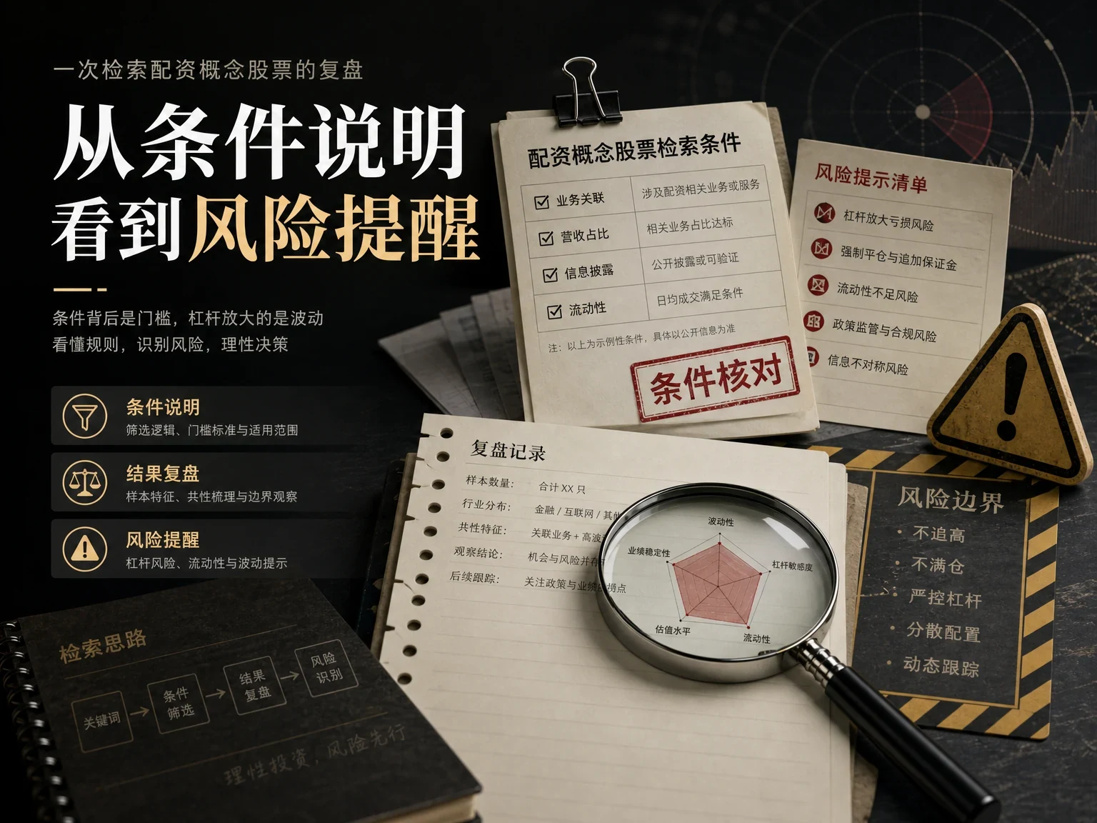 一次检索配资概念股票的复盘：从条件说明看到风险提醒 插图