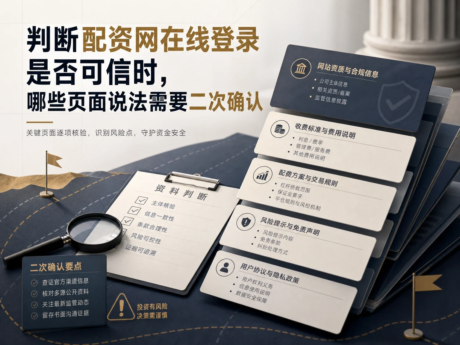 判断配资网在线登录是否可信时，哪些页面说法需要二次确认 插图