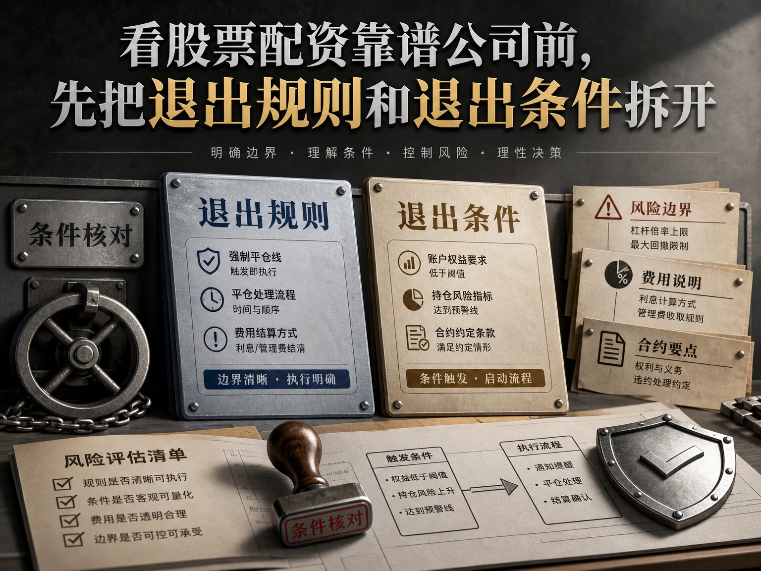 看股票配资靠谱公司前，先把退出规则和退出条件拆开 插图